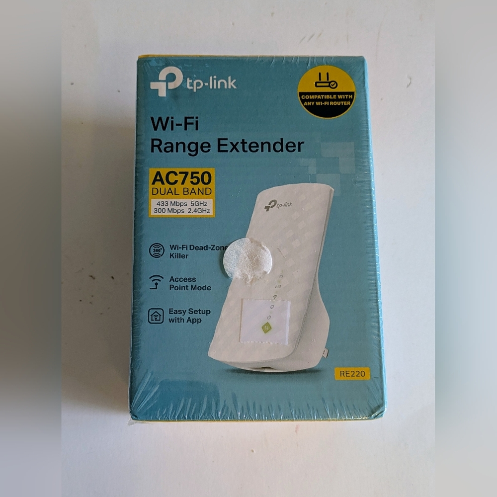 TP-Link Dual Band Wi-Fi Range Extender White. NWT